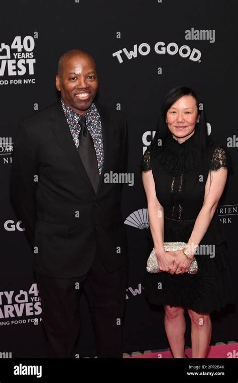 New York Usa 25th Apr 2023 Cey Adams And Linda Yang Attend The City Harvest 40th