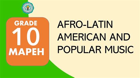 AFRO LATIN AMERICAN AND POPULAR MUSIC YouTube