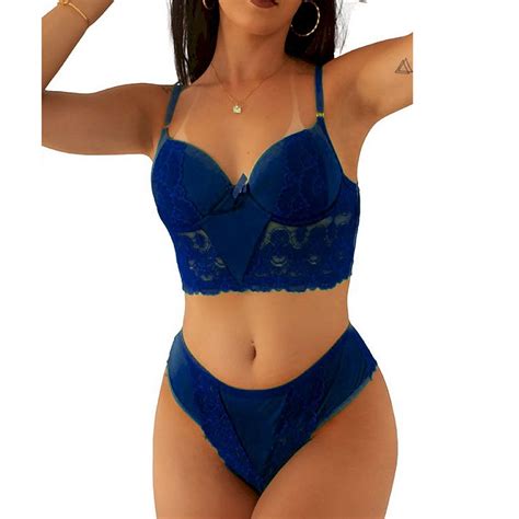 Conjunto Lingerie Sutiã Bojo Calcinha De Renda Feira da