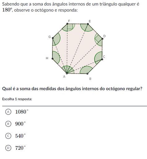 Sabendo Que A Soma Dos Ngulos Internos De Um Studyx