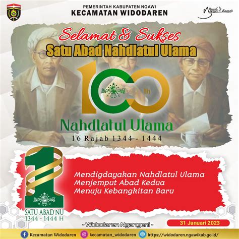 Harlah 1 Abad NU Mengusung Tema Mendigdayakan Nahdlatul Ulama