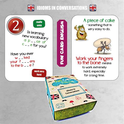 Fun Card English Idioms Idioms In Conversation Fiszki Gra Do Nauki