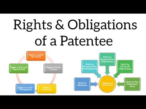 Rights And Obligations Of A Patentee Patent Law Notes Llb Youtube