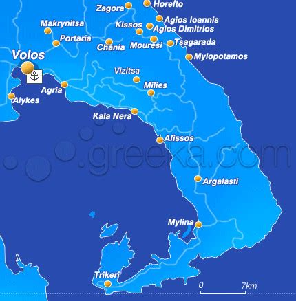 Pelion Map | Pelion, Map, Greece
