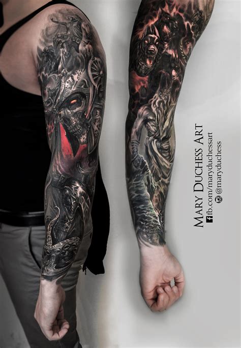 Fantasy Tattoo Sleeve Printable Computer Tools