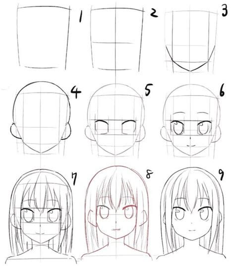 Como Dibujar Anime Facil Como Dibujar Cara Anime Como Dibujar Una Chica