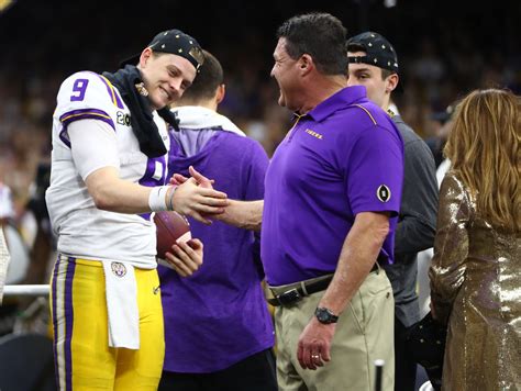 Joe Burrow Potential Bengals Pick Smokes Cigar Celebrates Lsu Title