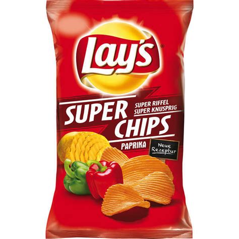 10 Tüten Lays Super Paprika Chips Lay´s A 175g Kartoffelchips Günstig