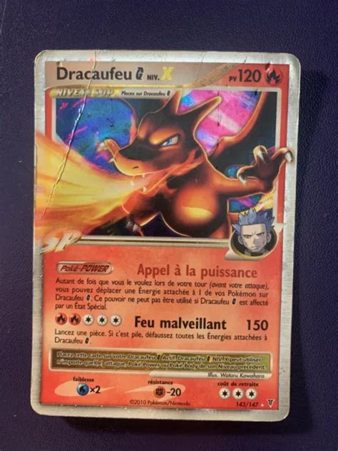 CARTE POKÉMON DRACAUFEU G Niv X 143 147 Platine Vainqueurs Suprêmes FR