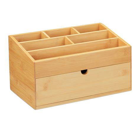 Organiseur De Bureau En Bambou Je Commande Home