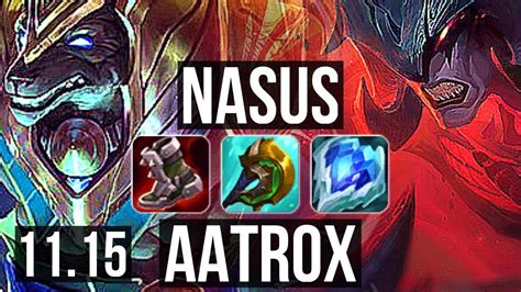 Nasus Vs Aatrox Top Defeat Solo Kills Games Br Diamond