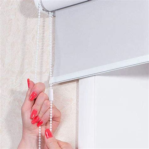 Buy With Connectors Roller Blind White Chain Pull Cord Curtain Bead