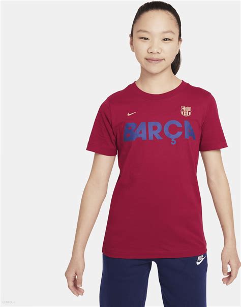 T Shirt Pi Karski Dla Du Ych Dzieci Nike Fc Barcelona Mercurial