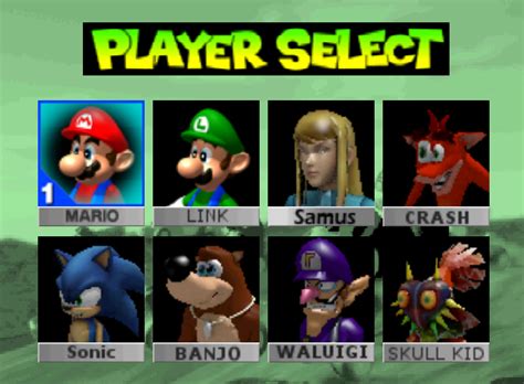 Mario Kart 64 Characters Select