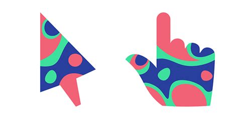 Abstract Colorful Pattern Cursor Custom Cursor