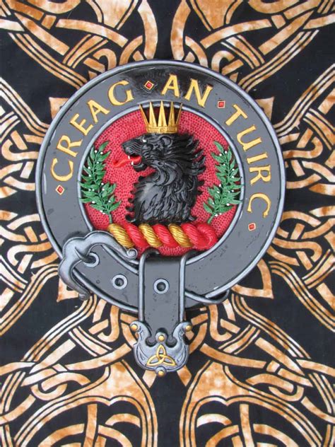 Clan Macleod Of Macleod Crest Badge Limited Edition Hand Painted Wall