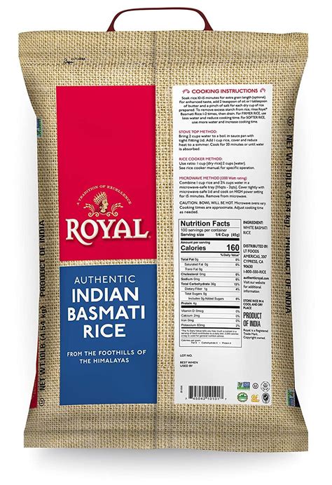 Royal White Basmati Rice Lb Premium Quality Long Grain Rice