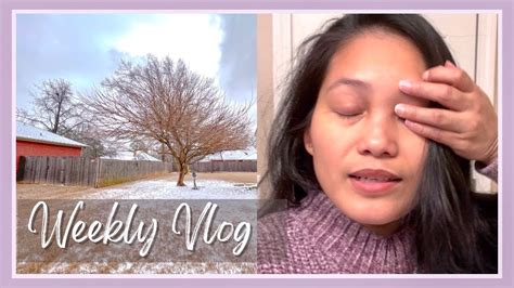 Filipina In Arkansas Weekly Vlog No School No Work More Icy Rain