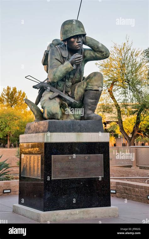 Memorial To The Navajo Code Talkers Of World War Ii Sculpture Phoenix Capital Of State