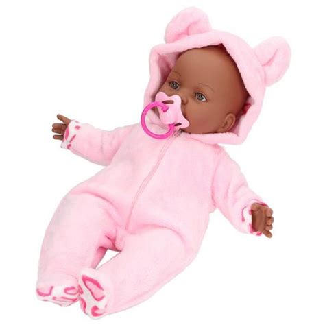 TMISHION Poupée Reborn noire 16inch Black Reborn Baby Doll Haute