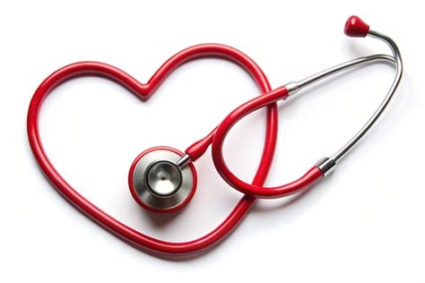 Premium Photo Heart Stethoscope Red Stethoscope In Shape Of Heart