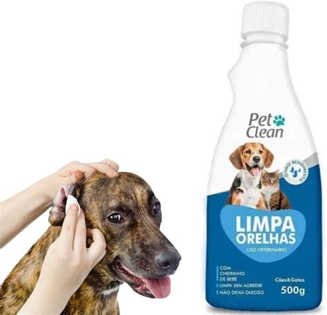 Limpador De Orelhas Pet Clean Para C Es E Gatos Dupet Distribuidora