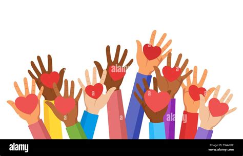 Group Raise Hand Stock Vector Images Alamy