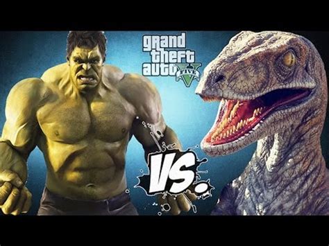 HULK VS RAPTOR EPIC BATTLE Video Dailymotion