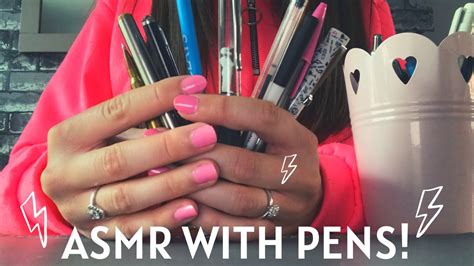 ASMR WITH PENS PEN RUMMAGING AND TINGLY SOUNDS YouTube