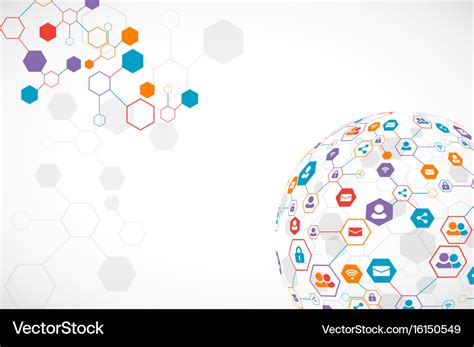 Social media background network concept Royalty Free Vector