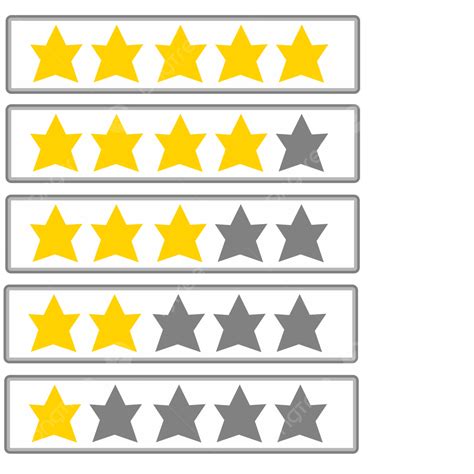 Star Rating Scoren Transparante Achtergrond Vector Afbeelding