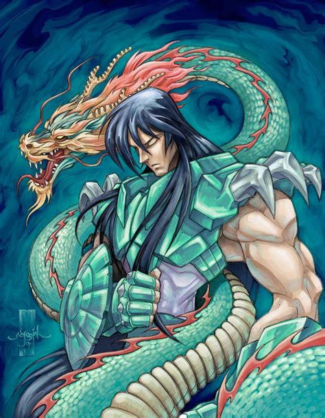 Fanarts Shiryu Caballero Santo Del Drag N Saint Seiya