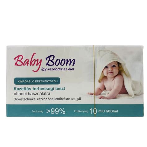 Baby Boom Terhess Gi Teszt Kazett S Fokozottan Rz Keny X Patikatt