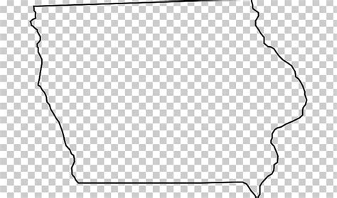 Iowa Blank Map Png Clipart Angle Area Black Black And White Blank