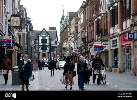 Market Street Leicester Leicestershire England Uk Stock Photo