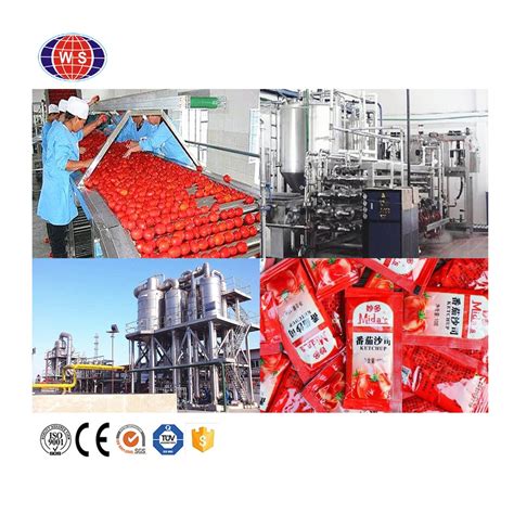 Complete Tomato Sauce Production Line Tomato Paste Processing Equipment