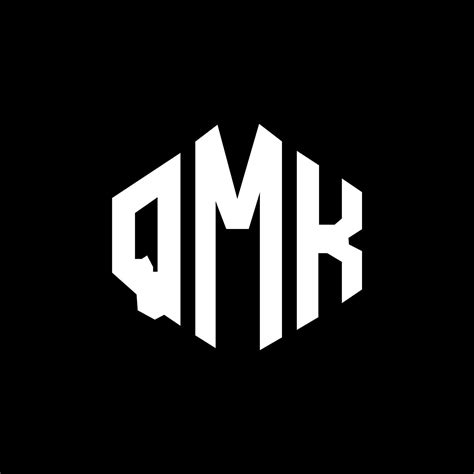 QMK letter logo design with polygon shape. QMK polygon and cube shape ...