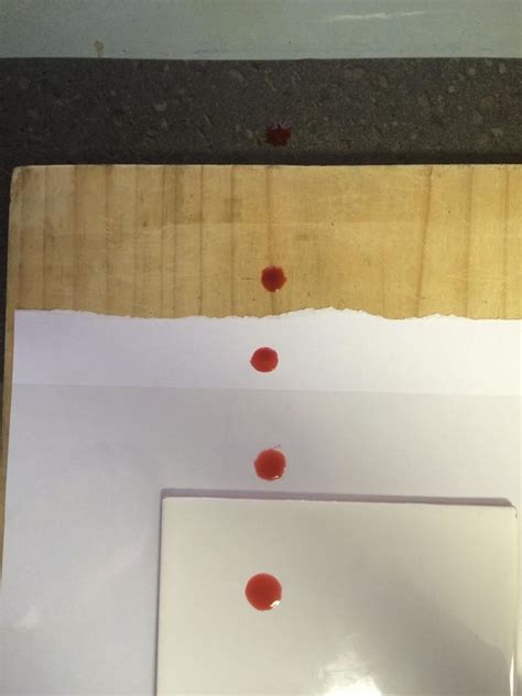 Blood Splatter Experiment