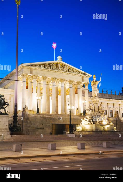 Austrian Parliament Building Hohes Haus Stock Photo Alamy