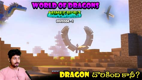 World OF Dragons Minecraft Solo Survival Ep 2 Minecraft In Telugu