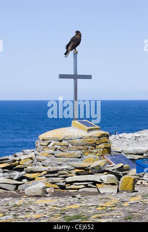 HMS Sheffield memorial Rockhopper Point Sea Lion Island Falkland ...