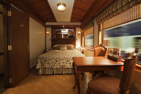 Bedroom With Double Bed On A Luxury Train The Maharajas Express Is