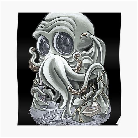 "Cute Cthulhu art" Poster for Sale by WilsonSammons | Redbubble