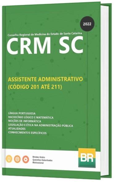 Apostila Crm Sc Assistente Administrativo Balc O De Concursos