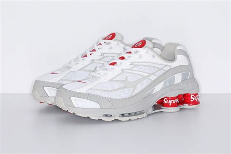 O Acheter Les Supreme X Nike Shox Ride White Au Meilleur Prix