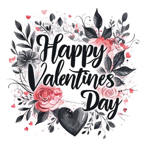 Premium Ai Image Exact Words Reads Happy Valentines Day Handwritten