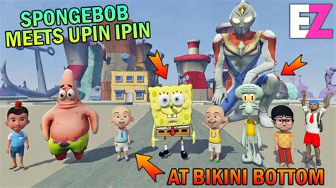 Spongebob Meets Upin Ipin At Bikini Bottom Gta Bocil Sultan Youtube