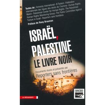 Isra L Palestine Le Livre Noir Me Livre Noir Broch Reponteurs