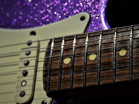 Purple Sparkle Guitar Strat Music Photograph By Guitarwacky Fine Art