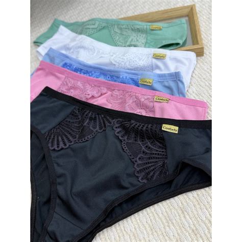 Kit Calcinha Feminina Fio Dental Sensual Tanga Lingerie Sensual Feminino Shopee Brasil